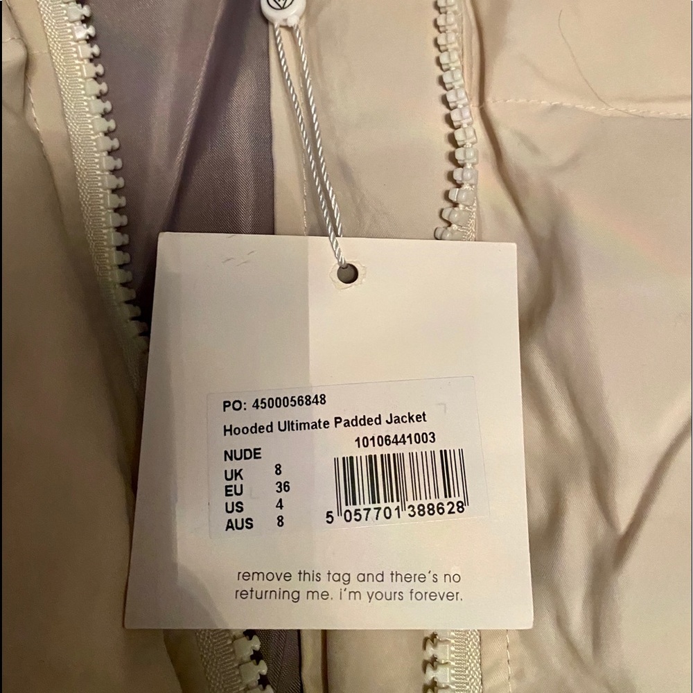 MISSGUIDED Nude Oversized Hooded Puffer Jacket - Picture 7 of 7